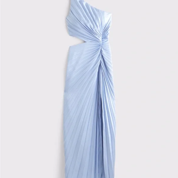 The A&F Giselle Pleated One-Shoulder Cutout Maxi Dress - Picture 3 of 4